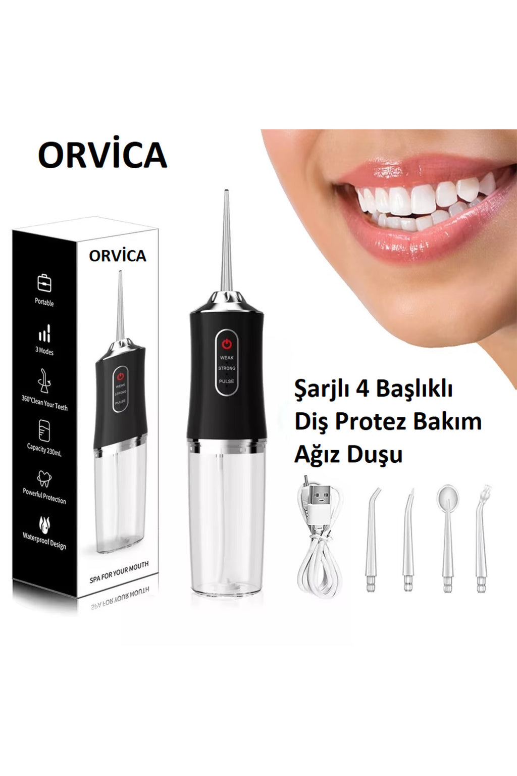 Zarifies şarjlı ağız duşu